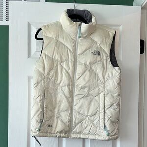 The North Face Off-White Quilted Vest